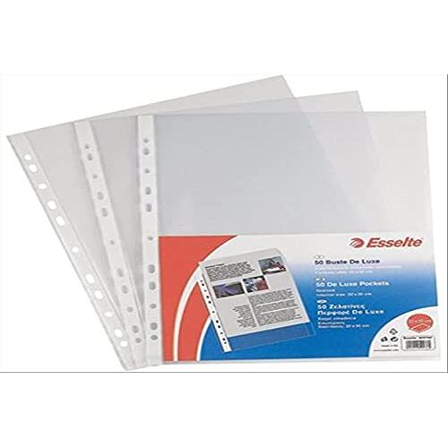 Esselte Universal 56143 enveloppen, kantoor reliëf A4, transparant, 100 stuks