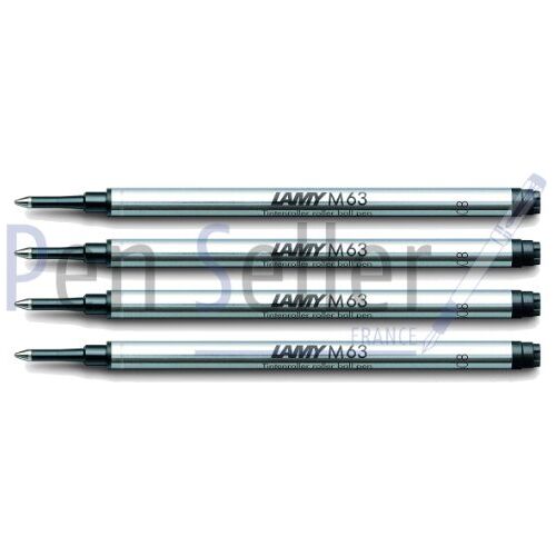 Lamy : Rollerball grote vulling M63: kleur: zwart, lijnbreedte: M, set van 4