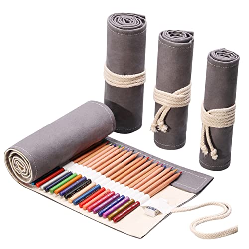 Operitacx 1Pc Etui Potlood Tas Draagbare Potlood Zakje Gekleurde Etui Pen Case Potloden Houder Kleur Potloden Potlood Organizer Potloden Organisatoren Handleiding Potlood Houder