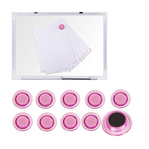 TOEFIT Whiteboards Magneten Veeg Board Magneten Kleine Magneten Mini Whiteboard Magneten Kennisgeving Board/Planning Magneten Magneten Voor Noticeboard roze, 20pcs