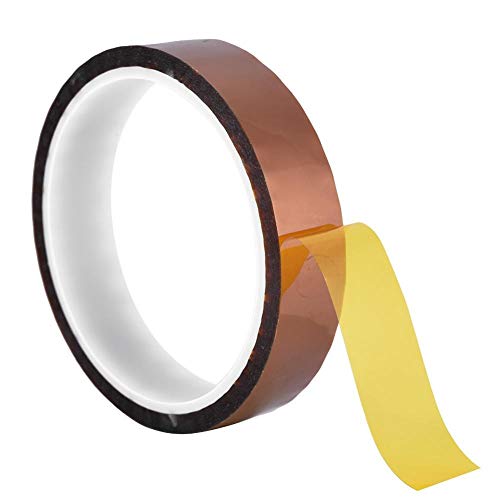 Richer-R 20/30/50 mm plakband hittebestendig afplakband, 33 m x 0,06 mm, 250-300 warmteklasse, hoge temperaturen, tape plakband (20 mm)