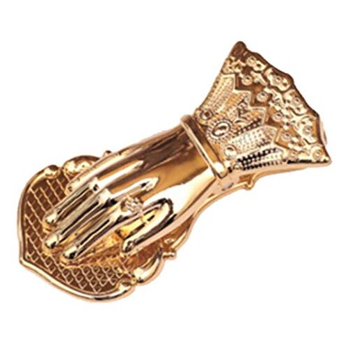 DXJZG Hefddehy luxe chique kantoorpapieropslag clip ins smeedijzeren gouden vintage handvorm legering document handboek opslag clip thuis afdichting clip / 479