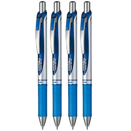 Pentel BL77 Energel XM Click Gelroller/balpen, 0,7 mm, blauw