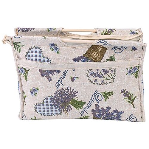 Walfront Breistas Garen Organizer Getrokken Naalden In Getrokken Stof 42 * 30 * 11CM (Blauw/Bloem)