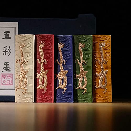 ZHONGJIUYUAN 5 stks/set Chinese kunst benodigdheden Chinees schilderij/kalligrafie benodigdheden: Premium Chinese kalligrafie/schilderij inkt Stick Set Dragon Stlye