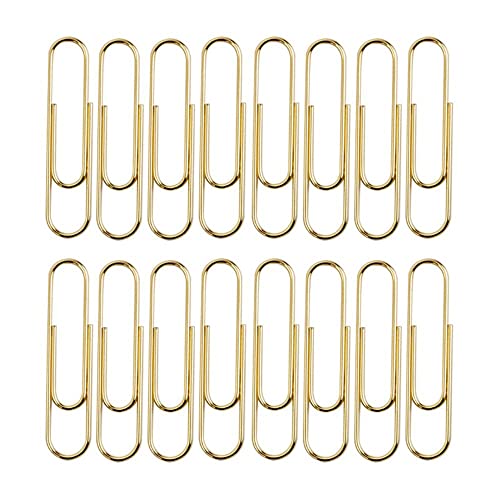 LUMoony 100Pcs 50mm Gekleurde Paperclips Kantoor Paperclips Gecoat Paperclips Gecoat Grote Paperclips Geweldig voor Kantoor School Document Organiseren Paperclips