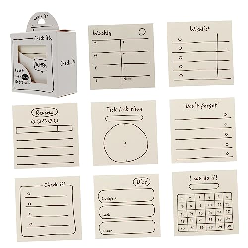 PLAFOPE Tabbladen 1 Set/320 Stks Notitie Set Kleurrijke Plaknotities Deco Stickers DIY Plakboek Post Memo e Notities Memo Notitieblok Bericht Notities Mooie Memo Cartoon Notitieblokken