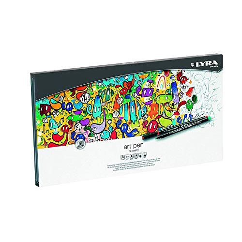 LYRA 6751500 Art Pen Vezelstiften, viltstiften, op kleur gesorteerd, 33,7 x 19 x 2 cm