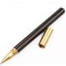 Ocobudbxw Balpennen Vintage Houten Body Balpen Balpennen Messing Ball Roller Pen Metalen Cap