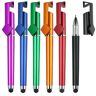 Lonimia Balpen, 6 stuks spicker pen balpen balpen pen pen stylus pen touchscreen pen balpen pen pen met uittrekbaar voor kantoor, school, bedrijf