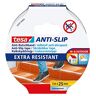 tesa Antisliptape, goede grip op glibberige vloeren, sterke kleefkracht, helpt ongelukken voorkomen, transparant, 5m x 25mm