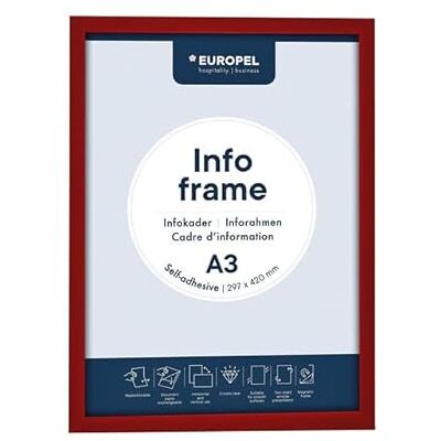 Europel Rood Magnetisch Frame - A3 Display Frame Europel Rood Magnetisch Frame - A3 Display Frame