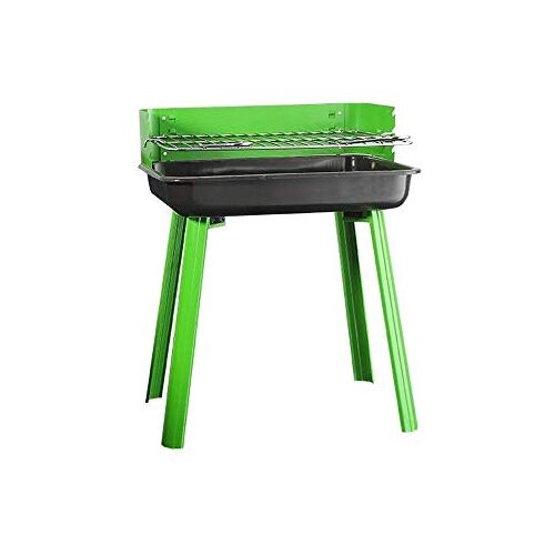 HCSUHUEW Gevouwen Draagbare Houtskool Grill Outdoor Barbecue Houtskool Rvs Kebab Grill Opvouwbare Grill Draagbare Grill Perfect voor Camping