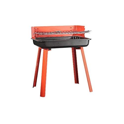 HCSUHUEW Grill Outdoor Gevouwen Draagbare Houtskool Grill Outdoor Barbecue Houtskool Rvs Kebab Grill Vouwen Grill Draagbare Grill Perfect voor Camping