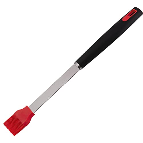 Lamart BBQ grillborstel, 39 cm, zwart/rood