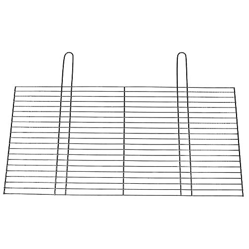 BitWa Robuust grillrooster van roestvrij staal, 50 x 40 cm, roestvrij grillrooster voor genieters en hobbykoks om lekker te grillen op barbecue of grillhaard