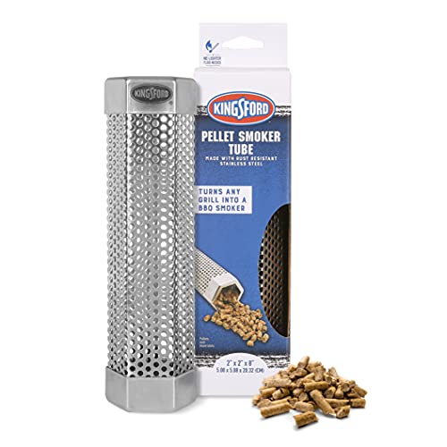 Kingsford 8 Inch Pellet Smoker Tube Hexagon Met Doos   Pellet Tube Smoker verandert elke Grill in BBQ Smoker   Pellet Smoker Tube, Pellet Smoker Box, Grilling Tools, Roker Pellets van ,