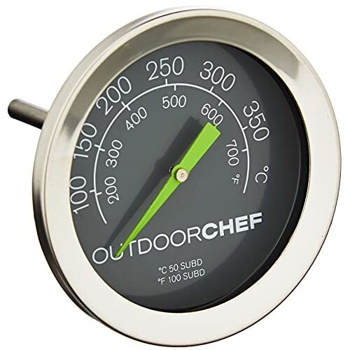 Outdoorchef barbecuethermometer tot 400 °C   Dekselthermometer klassiek met extra grote wijzerplaat