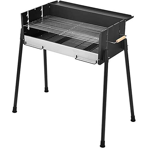 MIQXUAN BBQ-Barbecue Grill Houtskoolgrills Barbecue Kachel Huishoudelijke barbecue Grill Buiten Rookvrije barbecue Houtskool Binnenplaats BBQ Draagbare barbecuekachel