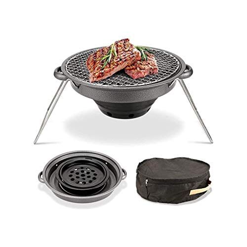 MIQXUAN BBQ-Barbecue Grill Draagbare barbecue Houtskoolbarbecue voor buiten koken Campingbarbecue