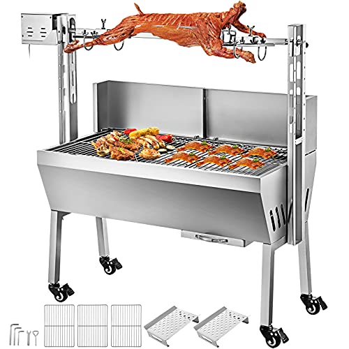 Anhon Barbecue houtskool 40/60 kg barbecue varkensvlees BBQ Weber barbecue voor lam, rundvlees en kip (60kg)