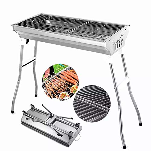 HCSUHUEW Barbecue Outdoor Barbecue Grill Rvs Vouwen Barbecue Grill Houtskool Grill Draagbare Grill Draagbare barbecue