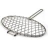 WXXHFC Barbecuegrillmand, roestvrijstalen gegrilde visclip Ronde gegrilde visclip Barbecue Beat