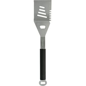 Amig Fireplus 4-in-1 BBQ-spatel 44,5 cm Roestvrij staal Siliconen handvat Snijden, draaien en omkeren Geïntegreerde flesopener Amig Fireplus 4-in-1 BBQ-spatel 44,5 cm Roestvrij staal Siliconen handvat Snijden, draaien en omkeren Geïntegreerde flesopener
