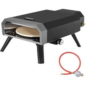 Royal Gourmet Pizza oven compacte gas-pizza grill incl. pizzasteen 4 kW gasoven met gasslang & regelaar oven met klappoten voor outdoor camping Royal Gourmet Pizza oven compacte gas-pizza grill incl. pizzasteen 4 kW gasoven met gasslang & regelaar oven met klappoten voor outdoor camping