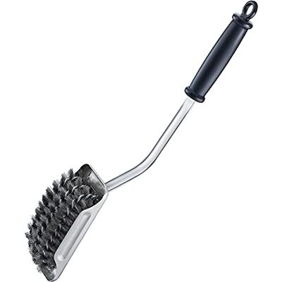 Rösle SlideX Barbecueborstel - RVS, Lang Handvat, Vervangbare Kop Rösle SlideX Barbecueborstel - RVS, Lang Handvat, Vervangbare Kop