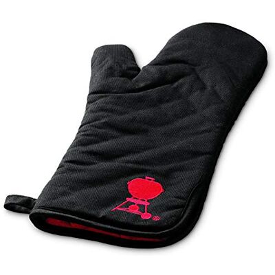 Weber Premium Ovenwant Katoen & Polyester Handschoen Voor Veilig Barbecueën 1 Maat Zwart (6472) Weber Premium Ovenwant Katoen & Polyester Handschoen Voor Veilig Barbecueën 1 Maat Zwart (6472)