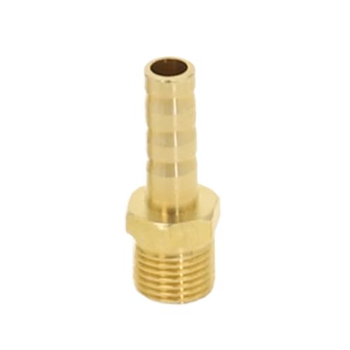 SBTRKT Messing pijpfittingen koperen fitting adapter 4 mm-12 mm slang weerhaak uiteinde M10 M12 M14 M16 M20 metrische mannelijke aansluitfittingen 1 stuk (maat: 6 mm tot M12 x 1,75)