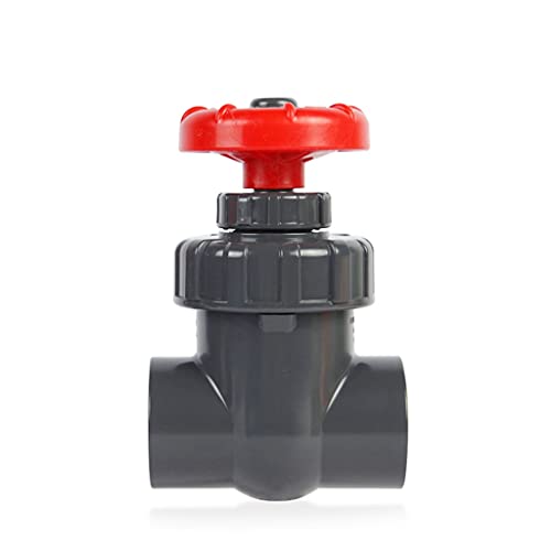 GERRIT kogelkraan, 1 stks 20/25/32/40mm Klep, UPVC Schuifafsluiter Precisie Flow Control PVC Sluis Kleppen (Kleur: Wit, Maat: 50mm DN40) (Color : Dark Gray, Size : 63mm DN50)