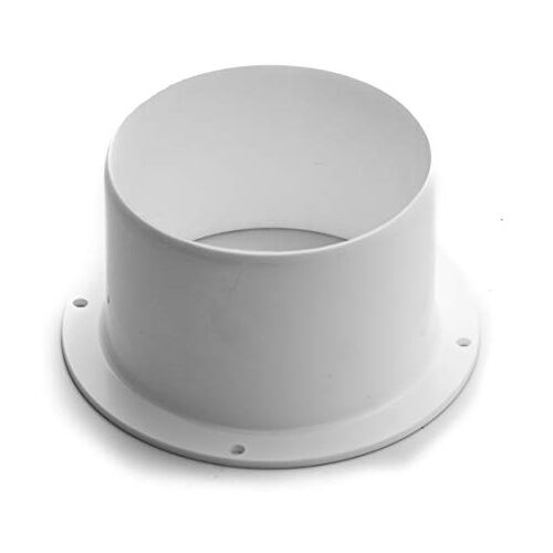 Vent Systems Kunststof ventilatiekanaalconnector recht voor ventilatiesysteem 12,5 cm voor koelsysteem, verwarming, ventilatie en airconditioning, 125 mm