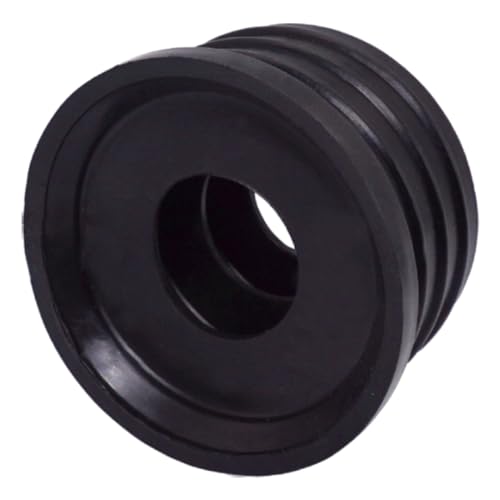 SKIR'CO (2 stuks) Zwart 50 x 25 mm rubberen huls voor afvoerbuis, pijp rubberen connector, pijpadapter, rubberen reductiemiddel
