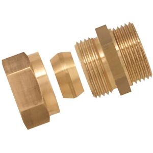 BOUTTE Boutté 3117199 dubbele nippel, messing, mannelijk, 12 x 17, buisdiameter 10 mm BOUTTE Boutté 3117199 dubbele nippel, messing, mannelijk, 12 x 17, buisdiameter 10 mm