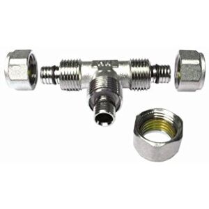 BOUTTÉ 20 mm Compressie T-stuk voor meerlaagse buis - Buiskoppeling BOUTTÉ 20 mm Compressie T-stuk voor meerlaagse buis - Buiskoppeling
