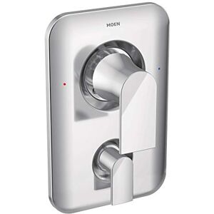 Moen T2470 Genta Posi-Temp met ingebouwde 3-functie Transfer Trim Kit zonder klep, chroom Moen T2470 Genta Posi-Temp met ingebouwde 3-functie Transfer Trim Kit zonder klep, chroom