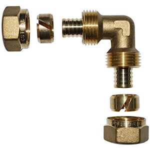 BOUTTE Boutté 3153418 PRC20 hoekstuk voor VPE-slangen, messing, diameter 20 BOUTTE Boutté 3153418 PRC20 hoekstuk voor VPE-slangen, messing, diameter 20