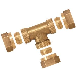 BOUTTE Boutté 3117533 T-stuk, messing, Ø 16 BOUTTE Boutté 3117533 T-stuk, messing, Ø 16