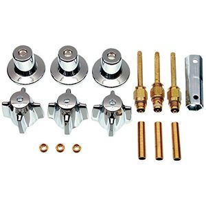 Danco 39616 3-handvat buis/douchekit voor centrale messing, chroom Danco 39616 3-handvat buis/douchekit voor centrale messing, chroom