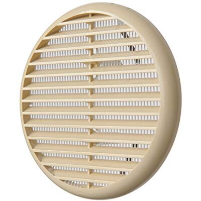 La Ventilazione First Plast TUR125S-Y roest, rond, voor bevestiging met vliegengaas, diameter 155 80 < 125 zandkleuren La Ventilazione First Plast TUR125S-Y roest, rond, voor bevestiging met vliegengaas, diameter 155 80 < 125 zandkleuren