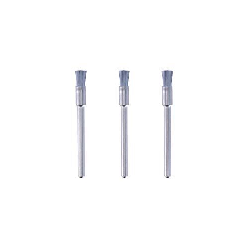 Dremel 443 Staalborstel 3-pack Ø 3,2 mm Set van 3 Staalborstels voor het Verwijderen van Roest