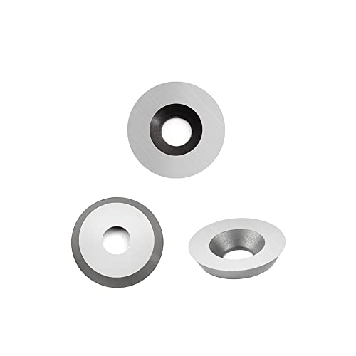 CDBP Hout Draaien Gereedschap Carbide Getipt 18x3,0Mm Ronde Carbide Cutter Inserts Voor draaibeitels en Houtbewerking Draaibank Tool, 3 stks