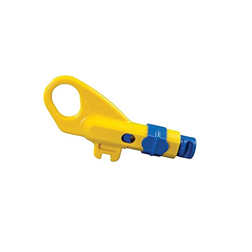 Klein Tools VDV110-295 combinatie radiale stripper, geel/blauw