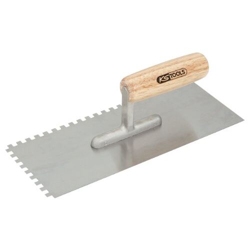 KS TOOLS 144.0351 gladmakende troffel, gekartelde randen, tanden 10 x 10 mm