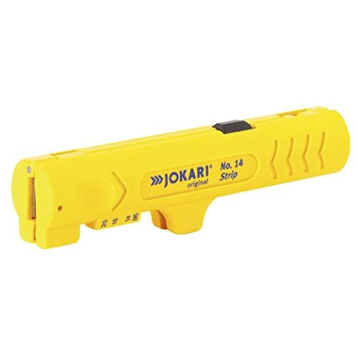 JOKARI T30140 ontmanteler strip nr. 14 (voor PVC-kabel met ø 44299 mm, voor het strippen in apparaatdozen, incl. lemmet voor lengtesnede) 460230