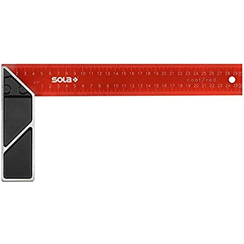 Sola 56014501 Schreinerhoek"SRC 500" rood gecoat in zwart