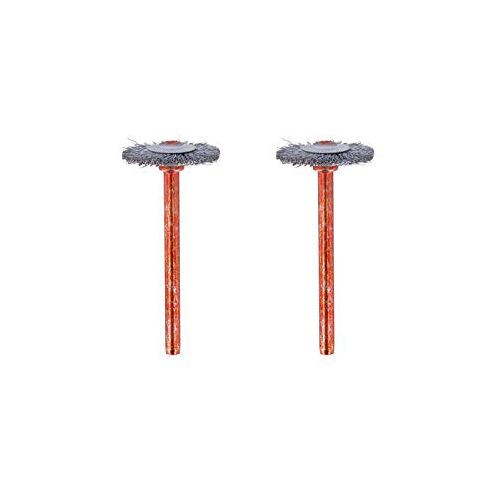 Dremel 530 RVS-borstel 2-pack Ø 19mm Set van 2 Roestvrijstalen borstels voor het Reinigen van Roestvrij Staal en Zilver