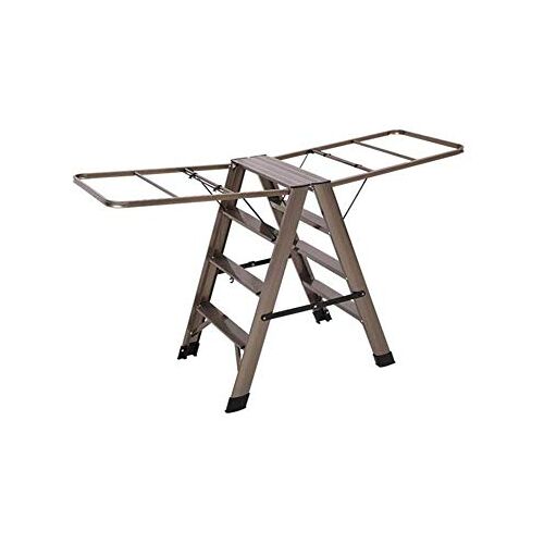 YDYUMN Ladders Opvouwbare Ladder Multifunctionele Ladder Droogrek Landing Landing Vierkant Balkon Multifunctionele Ladder Wing Familie Aluminium ladder ladder ladder